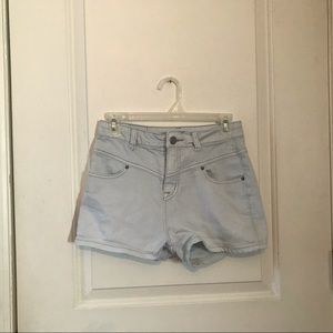 BDG light wash denim shorts